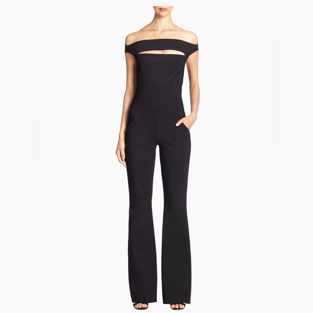 Women’s Size 46 Or US 10 Chiara Boni La Petite Robe Black Jumpsuit. Beautiful!